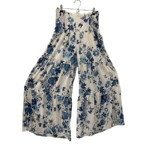 Yumi Kim Floral Wide Leg Pull on Pants.Size S